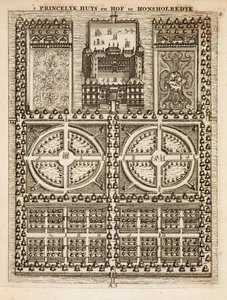 Palace of Honsholredyk, from The Dutch Gardener by Johann van der Groen, published 1699 by Dutch School