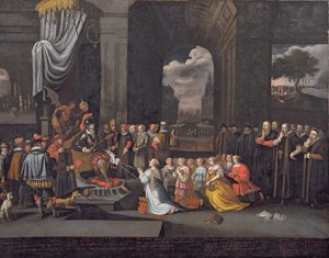 Persecution by the Duke of Alba in 1568 by Dutch School
