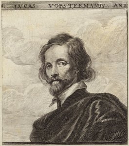 Portrait of Lucas Vorsterman by Dutch School