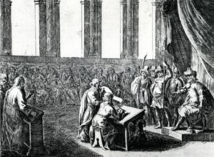 Ptolemy Philadelphus, King of Egypt, summons 72 men from Judaea to translate Jewish law into Greek, c.1700