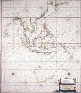 Sea Chart East of India by Dutch School