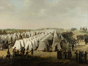 The Army Camp at Rijen, 1831-5 by Dutch School
