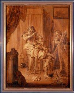 The Morning Toilet by Dutch School