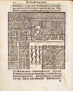 Training and Planting in the garden, from The Dutch Gardener, by Johann van der Groen, published 1699 by Dutch School