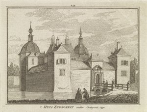 View of Endegeest Castle, Oegstgeest, Netherlands by Dutch School