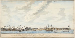 View of the City of Paramaribo and the Fort Zeelandia, 1772
