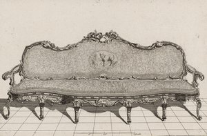Canapé, second half of 18th century