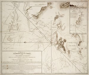 The Road and Harbour of St. John in the Island of Antigua by E.H. Columbine