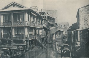 Fouled Waters Beneath a Bridge Leading to Unlovely Homes of Poverty and Pain by ENA
