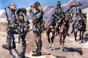 German Uniforms of 1917, Macedonian Front by E. (after) Dobrich
