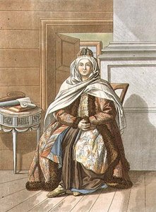 Tartar Woman from Tomsk, engraved by Jegor Skotnikoff (1782-1843)