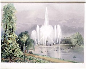 The River Horse Fountain, Enville, pub. by Thomas McLean by E. Adveno Brooke