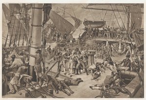 Battle of Trafalgar, 1805 by E. Albert and Co.
