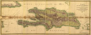 Map of the Island of St. Domingue by E. Beaucosté