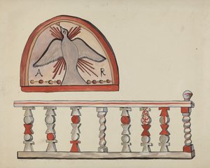 Lunette from Altar-Church at Llano Quemado