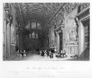 The Sala Regia in the Vatican, Rome