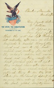 Letter signed E.G. Black, Benton Barracks, Mo., to his parents, sister, and brothers, March 28, 1862 by E. G. Black