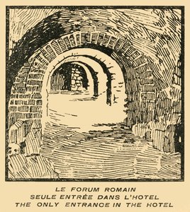 Roman Forum Entrance from the Hotel, c1920s