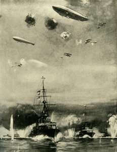 The British Air Raid on Cuxhaven, Christmas Day, 1914 by E. S. Hodgson