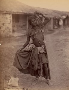 A Gypsy Dancing-Girl, Kathiawar