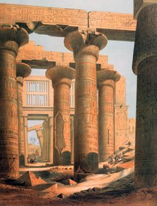 Hall at Karnak, Egypt by E Weidenbach