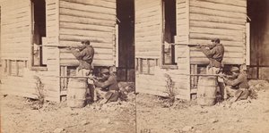 Colored Pickets on Duty Near Dutch Gap by E. and H.T. Anthony