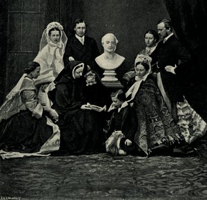 A Royal Family Group, 10 March 1863, c1897 by E. and S. Woodbury