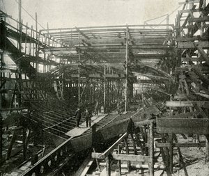 The Building of a War-Ship: A First-Class Cruiser in Progress at the Thames Ironworks