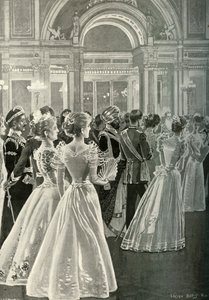 The State Reception at Buckingham Palace: Entrance of the Prince and Princess of Wales, c1897