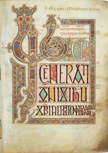 The Lindisfarne Gospels by Eadfrith,