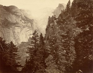 Tenaya Canyon from Union Point, Valley of the Yosemite, 1872 by Eadweard Muybridge