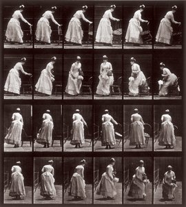 Animal Locomotion, Plate 265: Sequence with a Woman Sitting Down by Eadweard Muybridge