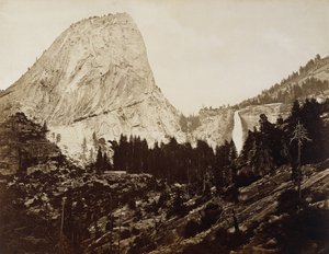 Cap of the Liberty, Valley of Yosemite, 1872 by Eadweard Muybridge