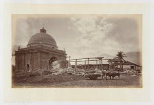 Cathedral at La Union, El Salvador by Eadweard Muybridge