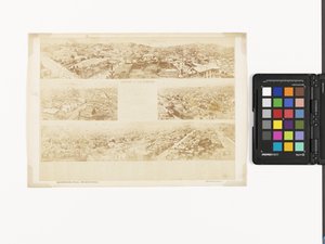 Key to Panorama of San Francisco, from California Street Hill by Eadweard Muybridge