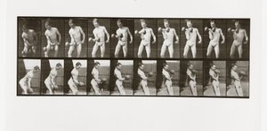 Man lifting a dumbbell, Plate 324 from Animal Locomotion by Eadweard Muybridge