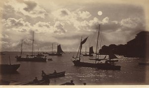 Moonlight Effect - Bay of Panama by Eadweard Muybridge