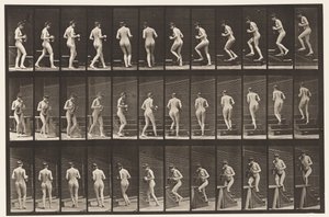 Turning and Ascending Stairs, Pitcher & Goblet in Hands