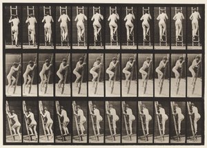 Plate 112. Ascending Ladder by Eadweard Muybridge