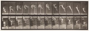 Plate 152. Jumping; Running Straight High Jump by Eadweard Muybridge