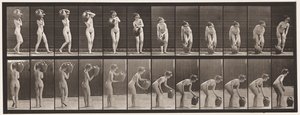 Turning & Removing Water Jar from Shoulder to Ground by Eadweard Muybridge