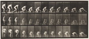 Kneeling on Right Knee and Scrubbing the Floor by Eadweard Muybridge