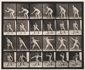 Base-ball; Catching and Throwing by Eadweard Muybridge