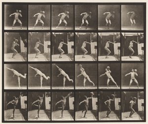 Heaving a 20-lb Rock by Eadweard Muybridge