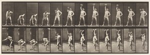 Plate 320. Lifting a 50-lb Dumb-Bell by Eadweard Muybridge