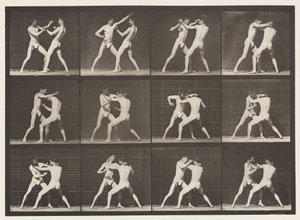 Plate 340. Boxing, Open Hand by Eadweard Muybridge