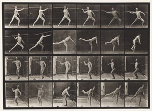 Throwing a Spear by Eadweard Muybridge