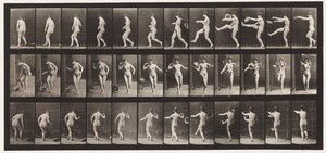 Kicking A Hat by Eadweard Muybridge