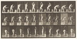 Blacksmith, Hammering on Anvil, Two Hands by Eadweard Muybridge