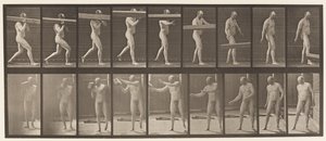 Lifting A Log on Shoulder by Eadweard Muybridge